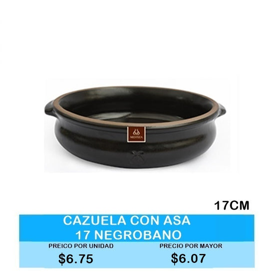 CAZUELA CON ASA 17 CM NEGRO EBANO