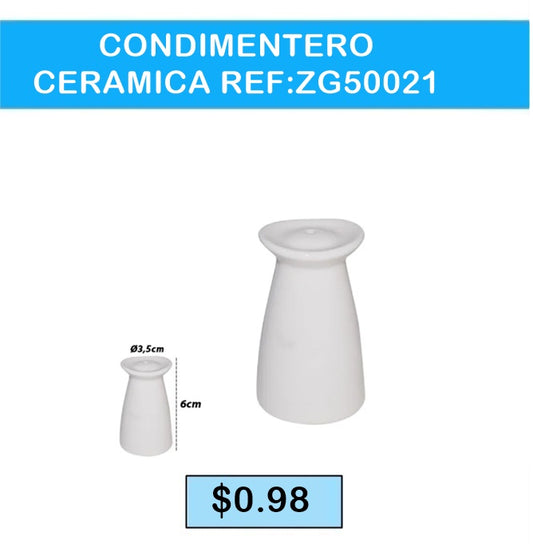 CONDIMENTERO CERAMICA REF ZG50021