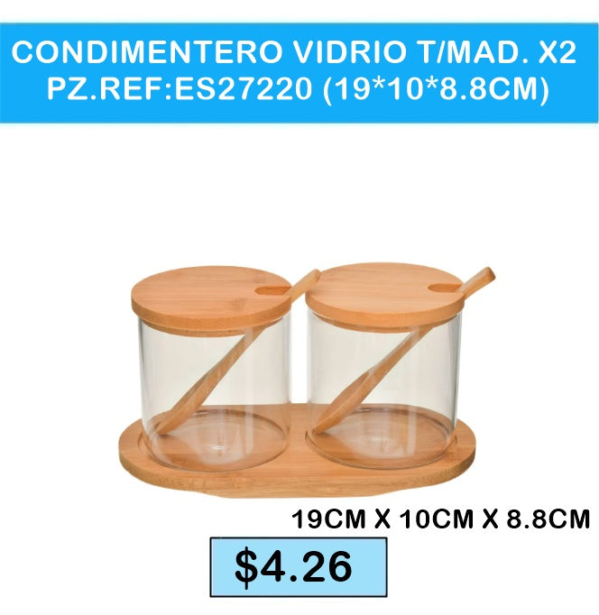 CONDIMENTERO VIDRIO ES 27220