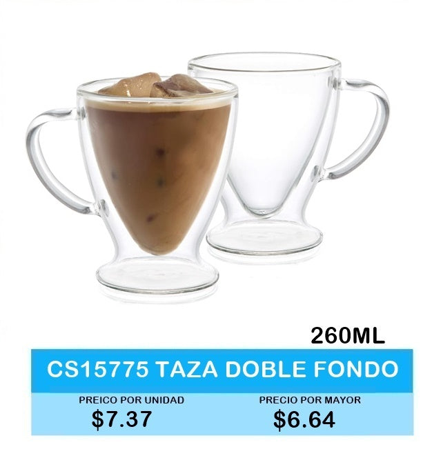 TAZA DOBLE FONDO  260ML