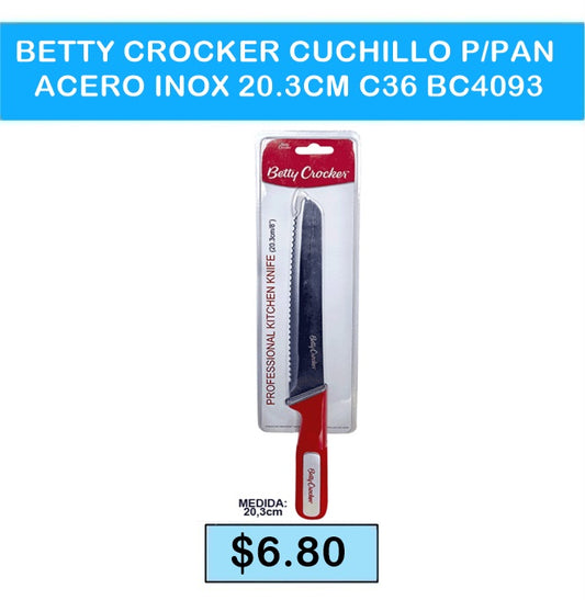 CUCHILLO PARA PAN ACERO INOX C36 BC4093 21 CM