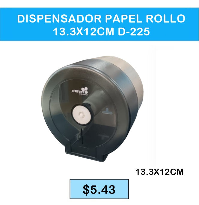 DISPENSADOR PAPEL ROLLO  13.3X12CM