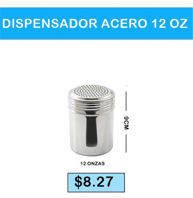 DISPENSADOR DE ACERO 12 ONZAS