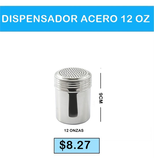 DISPENSADOR DE ACERO 12 ONZAS