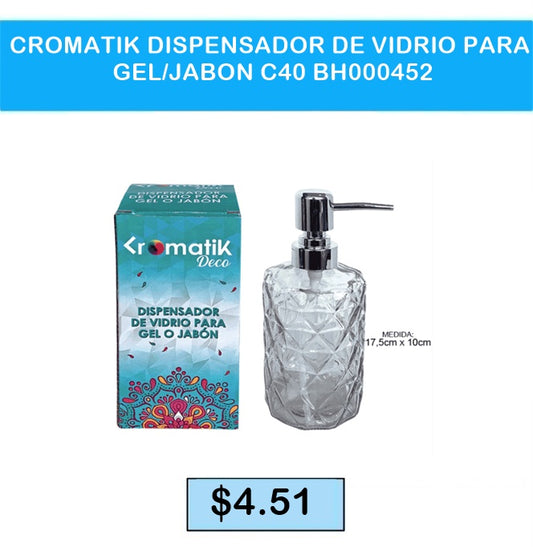 DISPENSADOR DE VIDRIO PARA JABON C40 BH000452