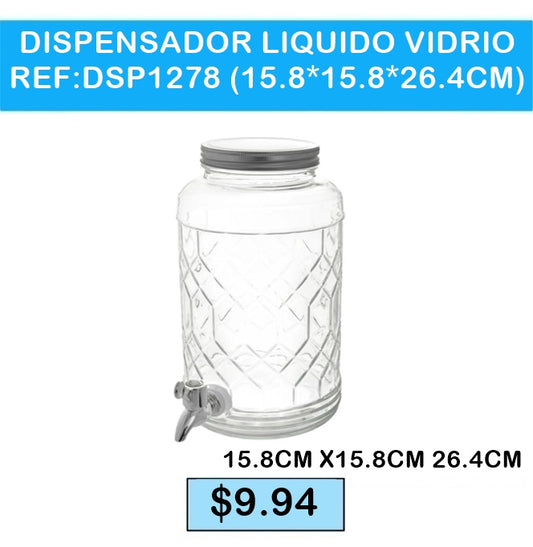 DISPENSADOR LIQUIDO VIDRIO DSP1278