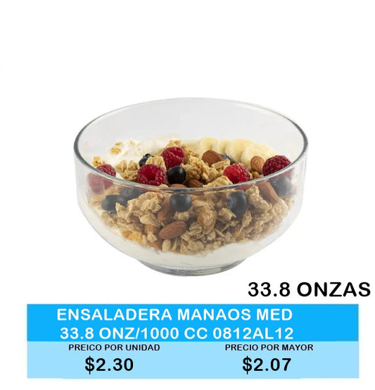ENSALADERA MANAOS MED 33 ONZAS 0812AL12