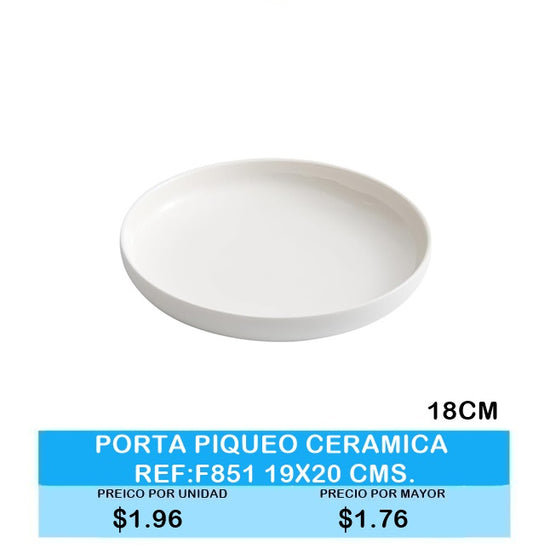 PORTA PIQUEO CERAMICA 18 CM F851