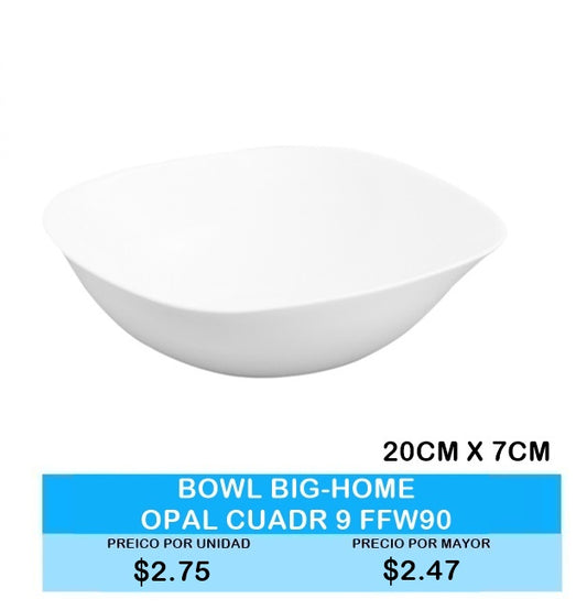 BOWL BIG-HOME OPAL CUADRADO FFW90