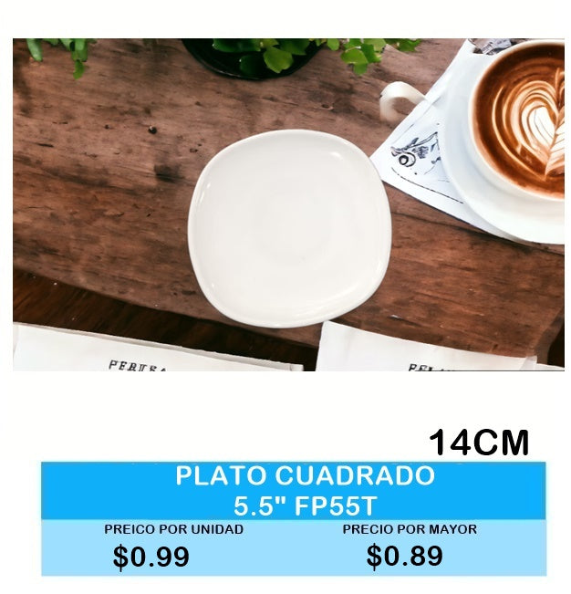 PLATO CUADRADO 5.5" FP55T