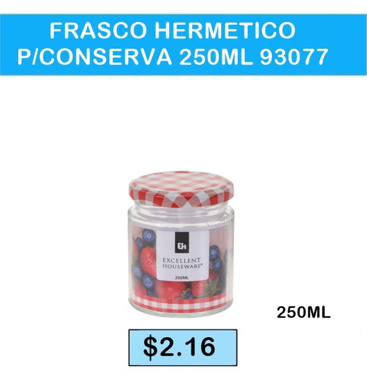 FRASCO HERMETICO PARA CONSERVA 250 ML 93077