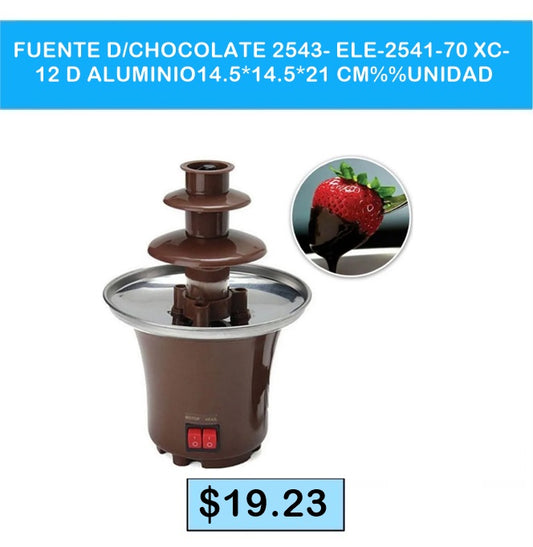 FUENTE DE CHOCOLATE 2543 2541 XC12 DE ALUMINIO