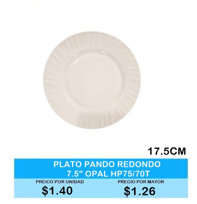 Plato Pando Redondo 7.5"