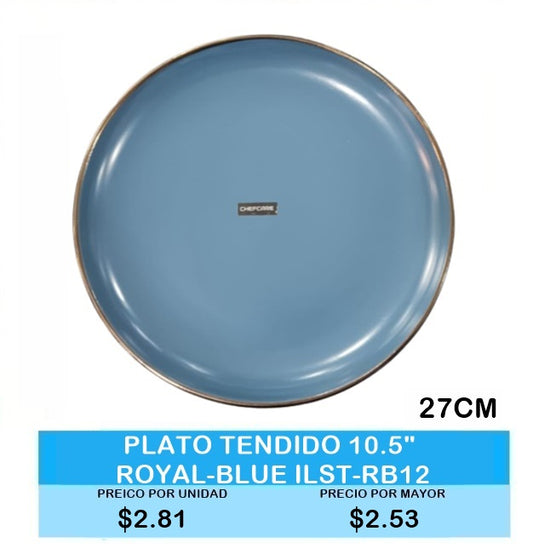 PLATO TENDIDO 10.5 ROYAL BLUE  ST RB12