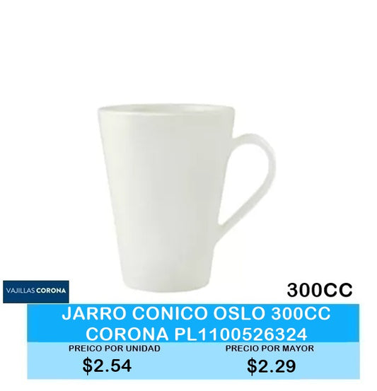 JARRO CONICO OSLO 300 CC CORONA PL1100526324