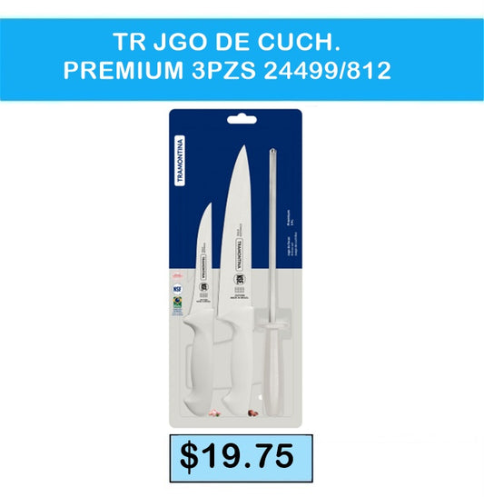 JUEGO DE CUCHILLOS 3 PZS PREMIUM TRAMONTINA 24499 812