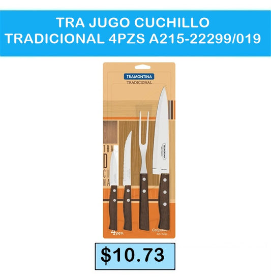 JUEGO DE CUCHILLOS TRAMONTINA TRADICIONAL 3 PZS