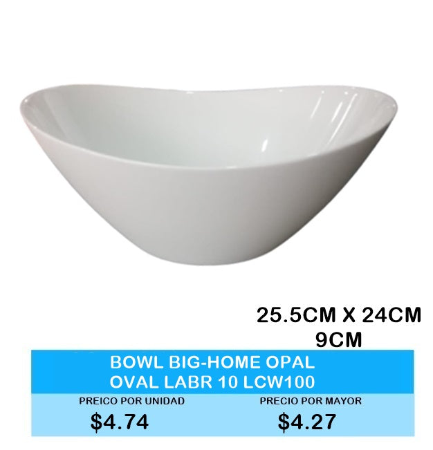 BowlBig-Home Opal Oval LABR 10 LCW100