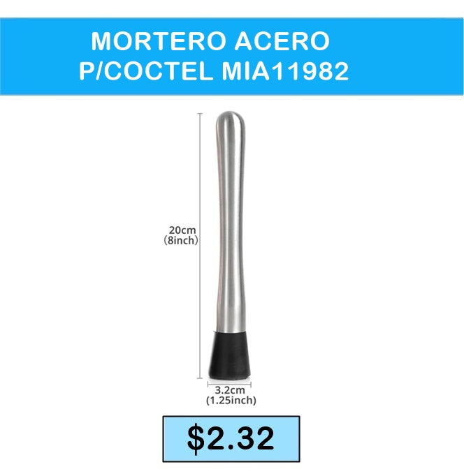 MORTERO ACERO P/COCTEL MIA-11982