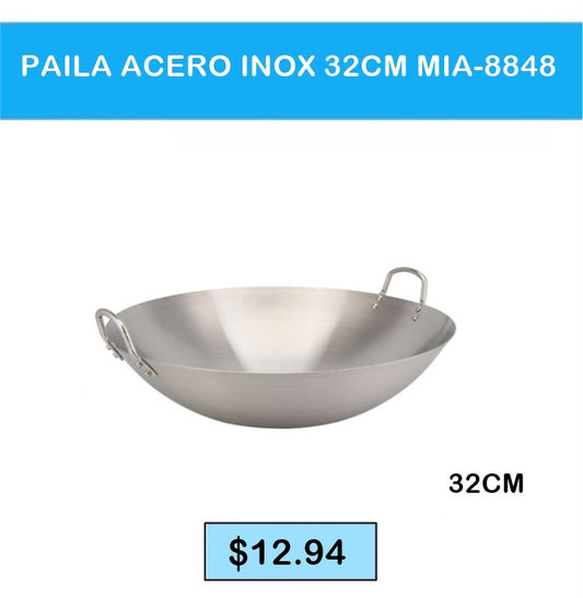 PAILA ACERO INOXIDABLE 32CM