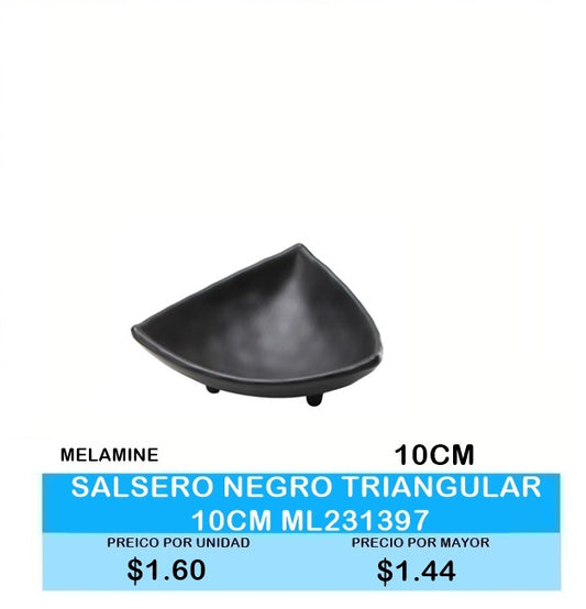 Salsero Negro Triangular 33 10cm ML231397