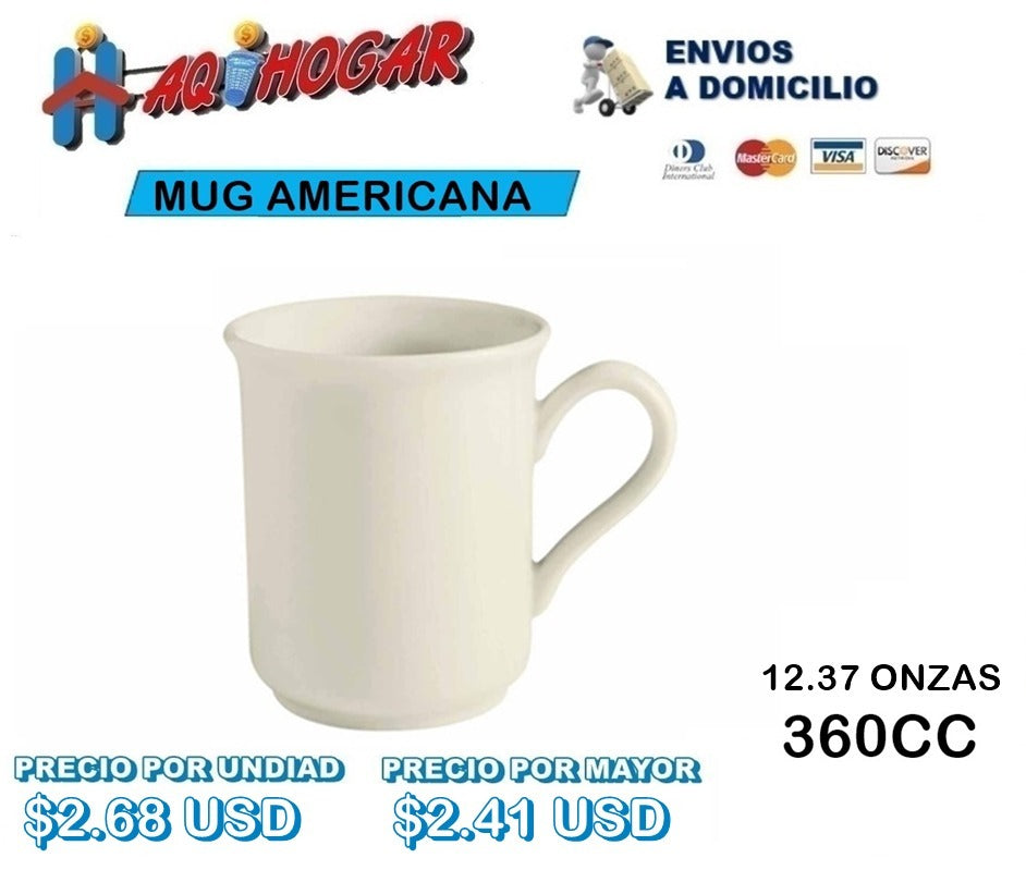 Mug 364ml Actualite blanco