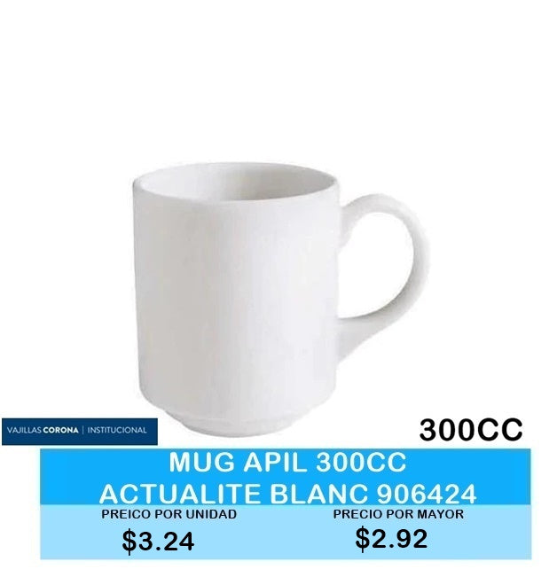 MUG APL 300CC ACTUALITE BLANCO