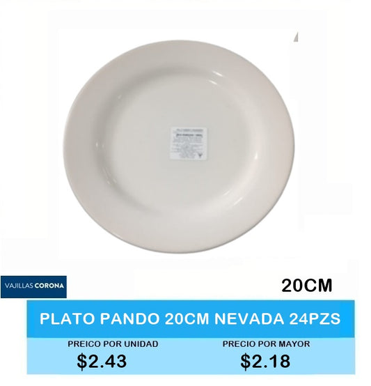 Plato Pando 20 CM NEVADA