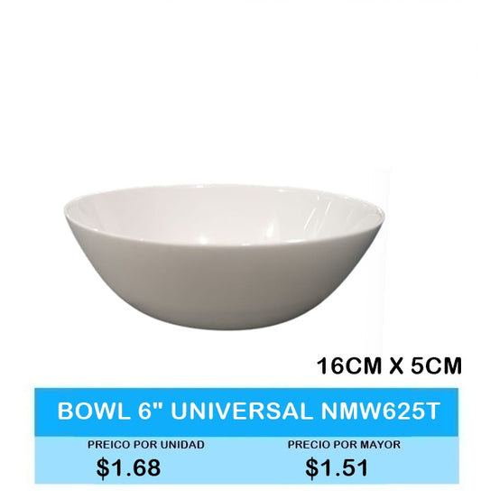 BOWL 6" UNIVERSAL NMW625T