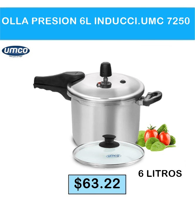 OLLA PRESION 6 LITROS INDUCCION UMCO 7250