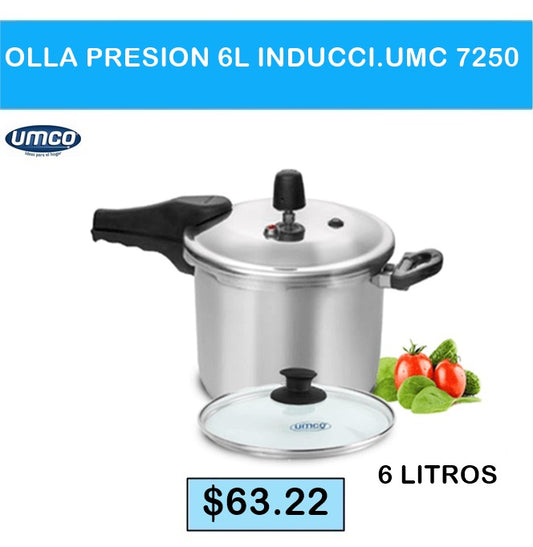 OLLA PRESION 6 LITROS INDUCCION UMCO 7250