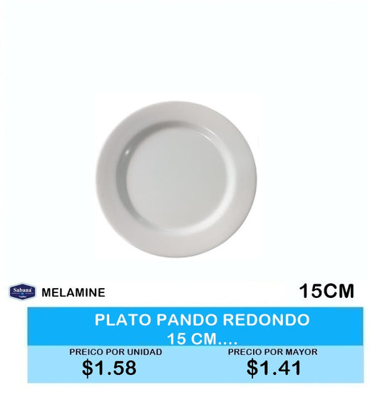 Plato Pando Redondo 15cm