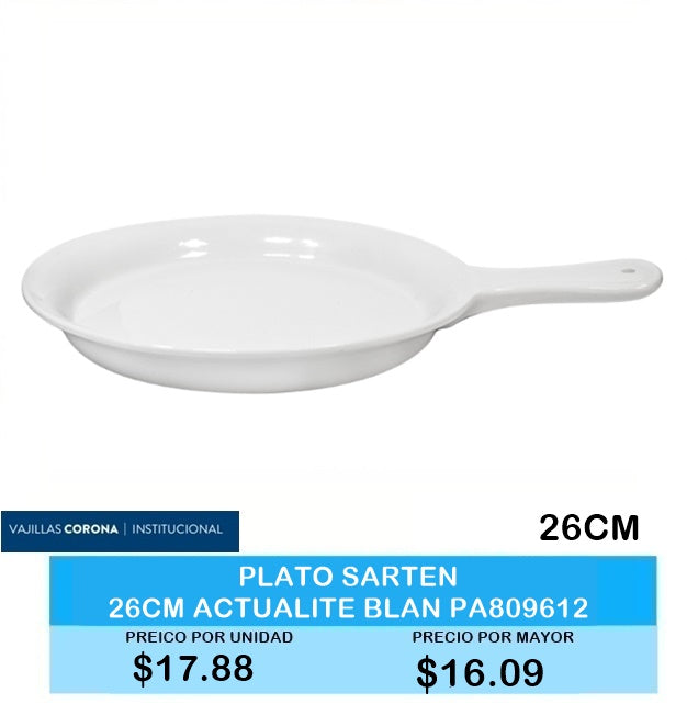 PLATO SARTEN 26CM ACTUALITE BLANC