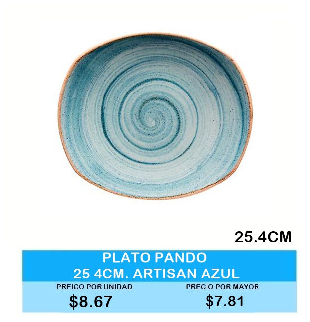 PLATO PANDO ARTISAN AZUL