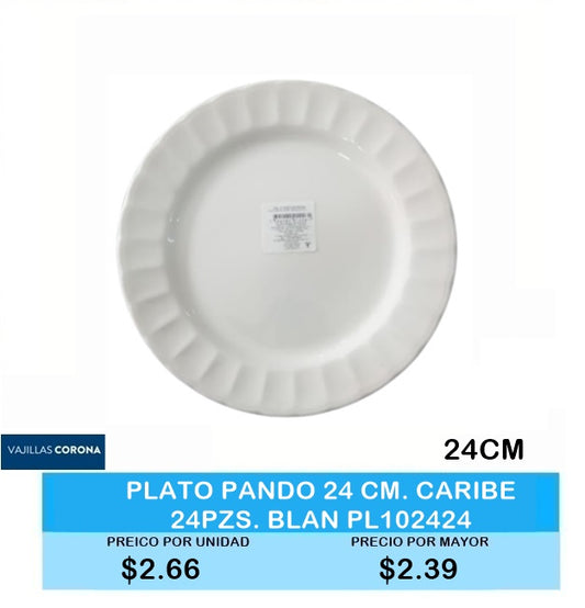 Platon Pando 24 CM CARIBE BLANCO