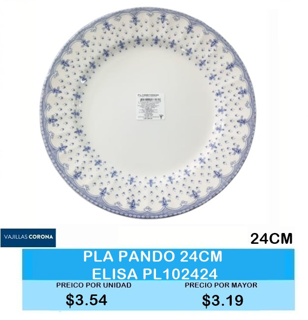 PLATO PANDO 24CM ELISA