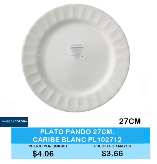 Platon Pando 27 CM CARIBE BLANCO