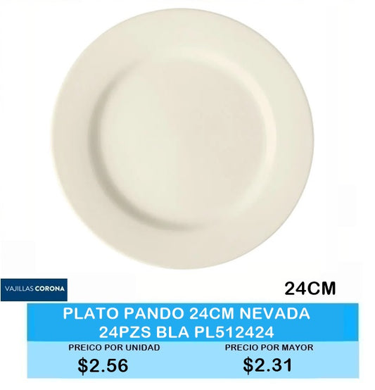 Plato Pando 24 CM NEVADA