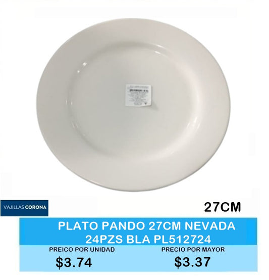 Plato Pando 27 CM NEVADA