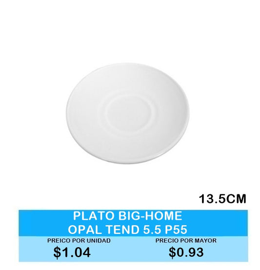 PLATO BIG HOME OPAL TENDIDO P55 13 CM
