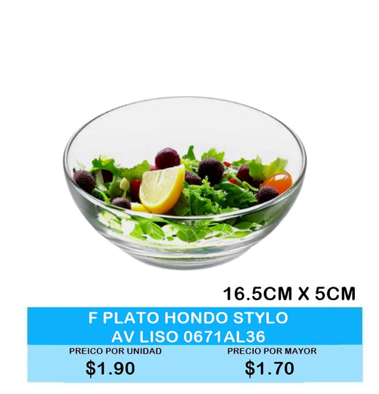 PLATO HONDO STYLO AV LISO 0671AL36