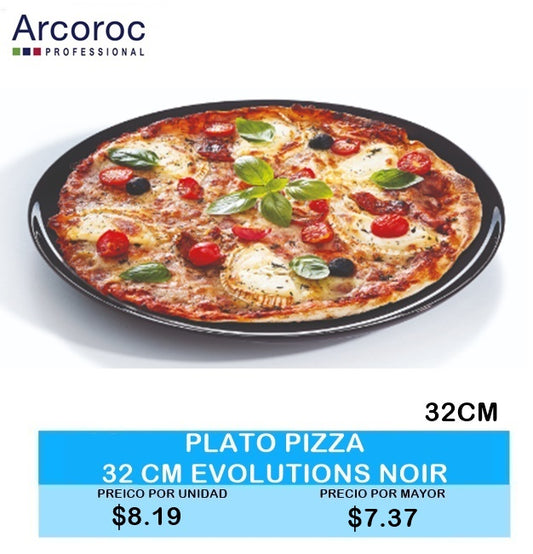 PLATO PIZZA 32 cm EVOLUTIONS NOIR