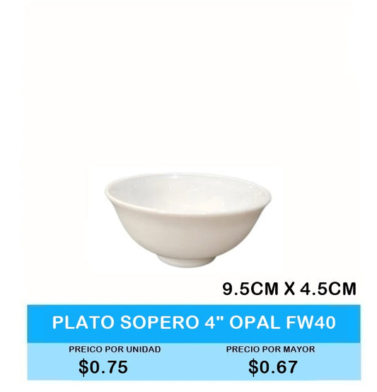 PLATO SOPERO 9 CM X 5 CM OPAL FW40