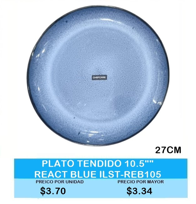 PLATO TENDIDO 10.5 ROYAL BLUE  ST RB12