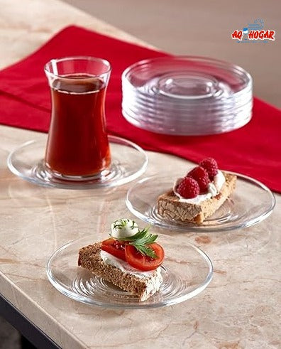 PLATO DE TE TRANSPARENTE LXP7012