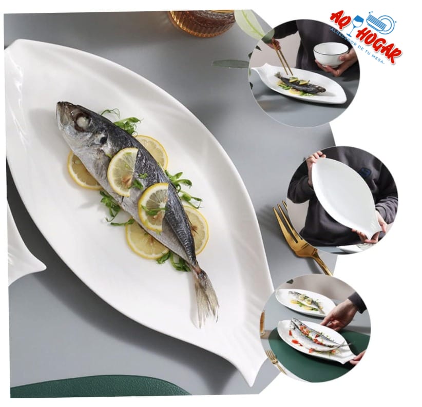 PLATO PESCADO 40 CM X 16 CM