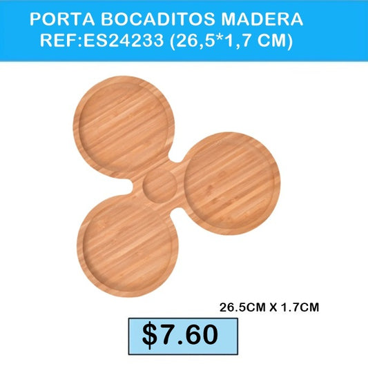 PORTA BOCADITOS MADERA ES24233