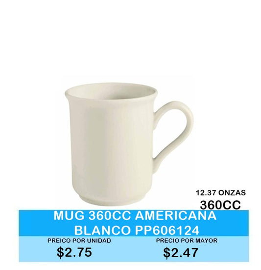 Mug 364ml Actualite blanco