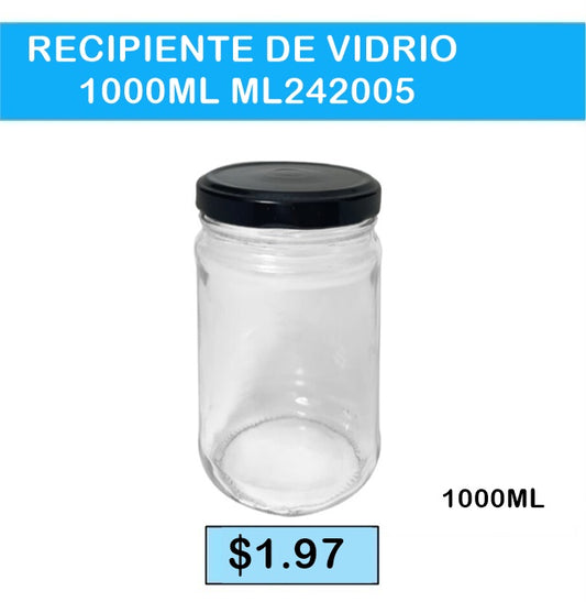 RECIPIENTE DE VIDRIO 1000 ML ML242005