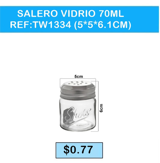SALERO DE VIDRIO 70 ML TW 1334